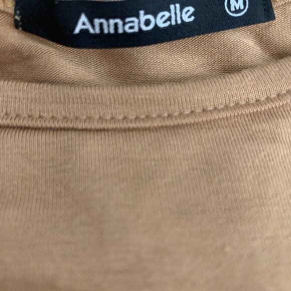 ANNABELLE WOMEN'S COLD SHOULDER SAND TAN STRETCH MAXI DRESS WITH POCKETS MEDIUM - Picture 9 of 9